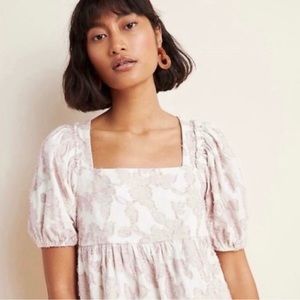 Anthropologie Maeve Batia Textured
Babydoll Top Large